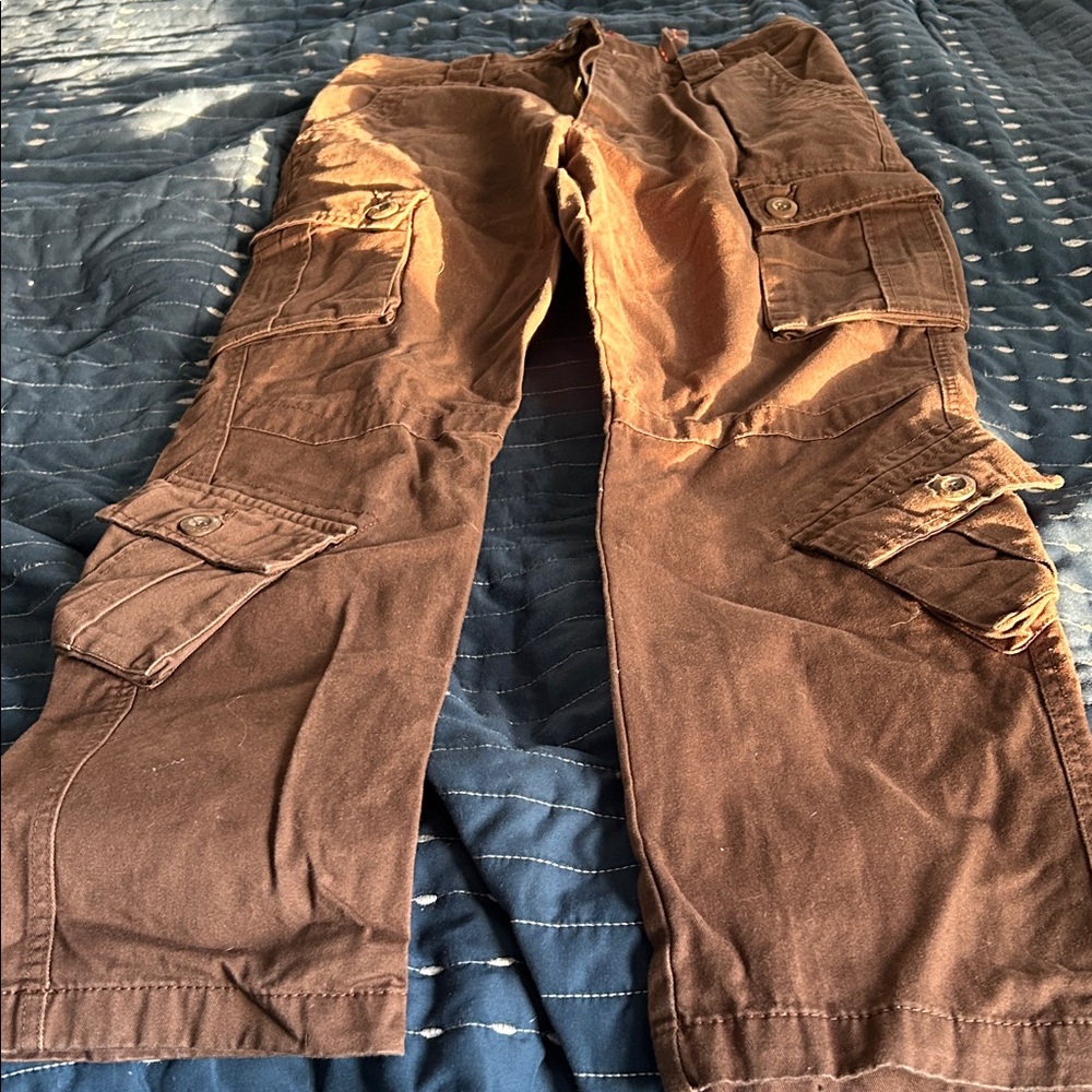 Match Men's Dark Brown Cargo Pants